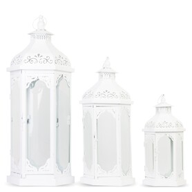 Gardenarium, komplet lampionów metalowych, 3szt