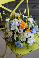  Jessina Blue, barwna wiosenna kompozycja, wym.33x49cm