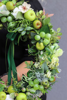 Apple Time, jesienny wianek z owocami, śr.45cm