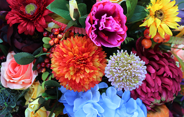 Janina Jesienna Grande 2, kwiatowa kompozycja nagrobna, wym.60x70cm 