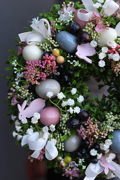 Relossa, gęsty wianek na drzwi, śr. 30cm