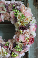 Editta, bogaty dekoracyjny wianek, śr.40cm