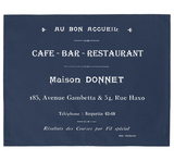 serwety na stół dekoracyjne granatowe Cafe Bar 2 szt.