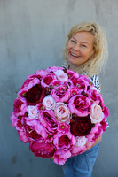 bukiet Flowerbox / kompozycja Energia Lata New, wys.48cm