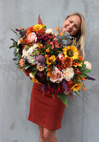 bogaty kosz z uchwytami do powieszenia Jesienna Radość wym.46x74x45cm 