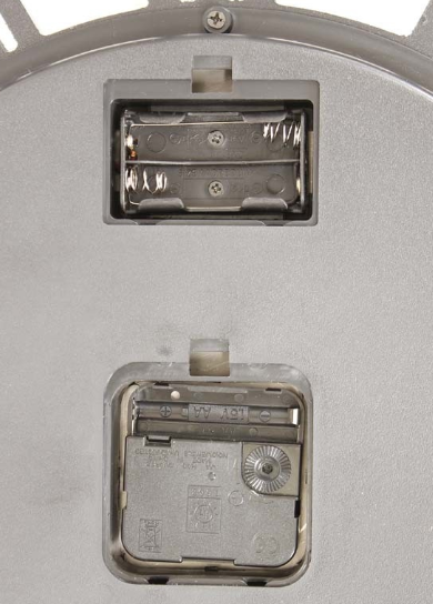 elegancki ścienny zegar Watchmaker Silver, wym.54x54x8.5cm