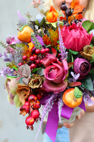 bogaty jesienny kosz Melancholia wys.31cm 