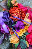 dekoracja, wiązanka nagrobna Jesienne Kwiaty, wym.68cm