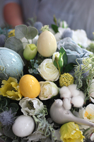 Błękitna Bajka, flowerbox wielkanocny, wys.48cm 