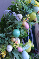 Easter Pastel, podwieszany wianek wielkanocny, śr.80cm