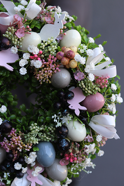 Relossa, gęsty wianek na drzwi, śr. 30cm