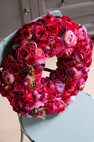 bardzo bogaty wianek na drzwi, Tivoli, śr.45cm