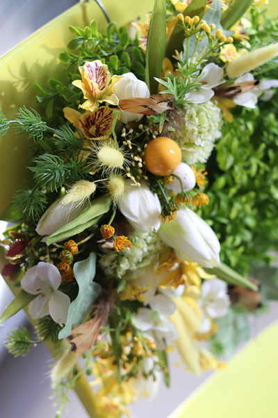 Geruna, dekoracyjny wianek wielkanocny, śr.33cm