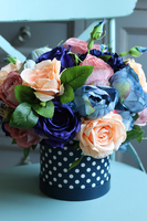 Flamenco New, piękny flowerbox w groszki, wys.34cm