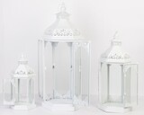 Gardenarium, komplet lampionów metalowych, 3szt