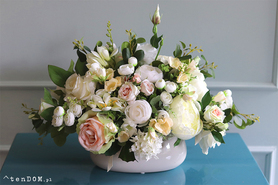 Arroyo 2, bogata kompozycja kwiatowa na stół, wym.30x50cm