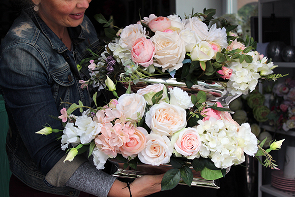 elegancka kompozycja kwiatowa / bukiet Pink Palladium 2, dł.55cm