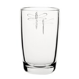 OD RĘKI Libellules 6 białych szklanek long drink La Rochere wys.13cm