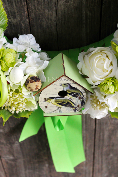 dekoracyjny wianek Zielona Wielkanoc, śr.46cm 