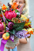 bogaty jesienny kosz Melancholia wys.31cm 