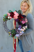 elegancki wianek na drzwi England, śr.42cm 