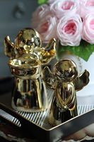 Angel Gold, figurka ceramiczna, wym.15x10cm