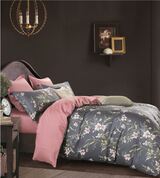 bawełniane różowe prześcieradło, Nea Makri, wym.160x240cm