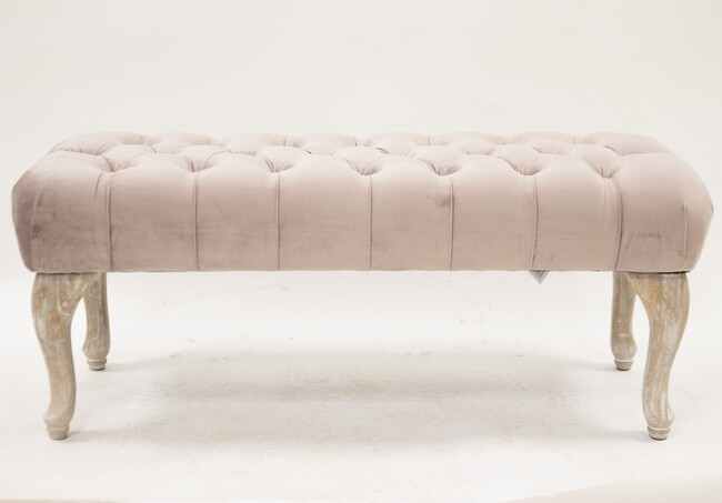 Celebration Champagne, ława z aksamitnym obiciem, wym.41x99x42cm