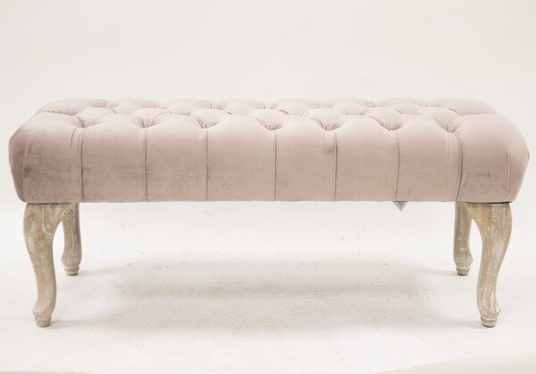 Celebration Champagne, ława z aksamitnym obiciem, wym.41x99x42cm