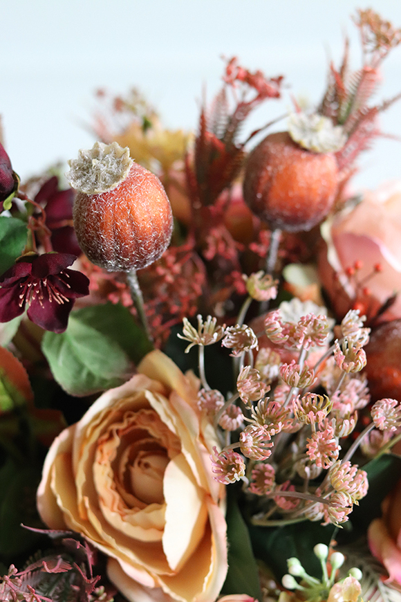 barwna kompozycja w złotej donicy, Galicja 2, wym.40x52cm