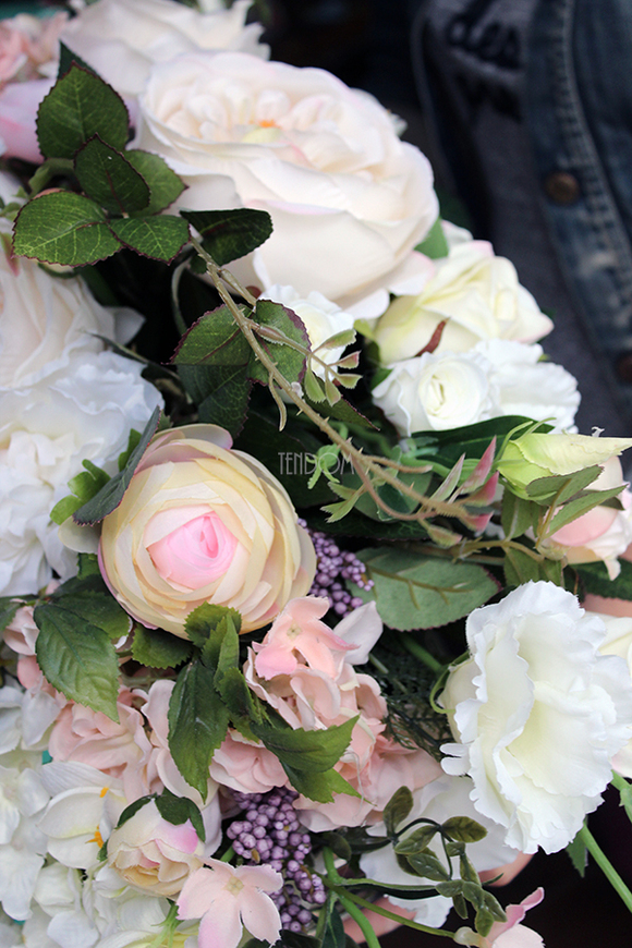 elegancka kompozycja kwiatowa / bukiet Pink Palladium 2, dł.55cm