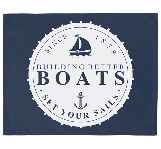 serwety na stół dekoracyjne granatowe Marynistyczne 2szt.