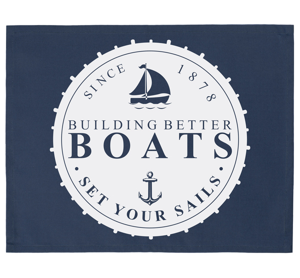 serwety na stół dekoracyjne granatowe Marynistyczne 2szt.