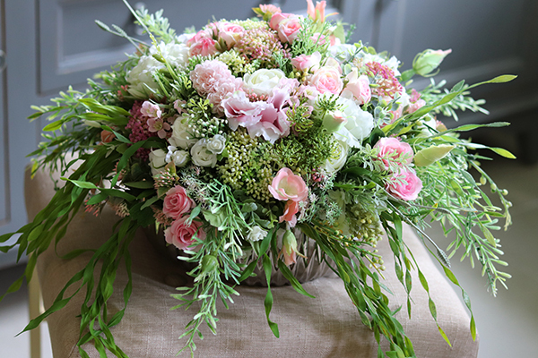 Manfredo 3, atrakcyjna kompozycja w lustrzanej donicy, wys.32cm, śr.46cm