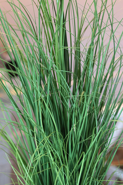 Prostota, wysokiej jakości sztuczna trawa w kremowej donicy, wys.85cm