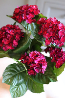 doniczkowa hortensja Ciemnoróżowa, wysokiej jakości sztuczne kwiaty, wys.40cm