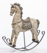 OD RĘKI Childhood Dreams, figurka świąteczna, koń na biegunach B, wym.23x23x6cm