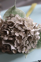 bukiet hortensji, Pastel Melody, szare, 4szt. dł.36cm