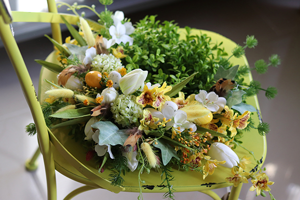 Geruna, dekoracyjny wianek wielkanocny, śr.33cm