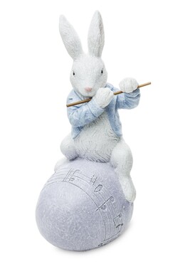 OD RĘKI Easter Music - Flet, figurka wielkanocna, wym.18x7x9cm