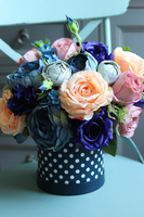 Flamenco New, piękny flowerbox w groszki, wys.34cm 