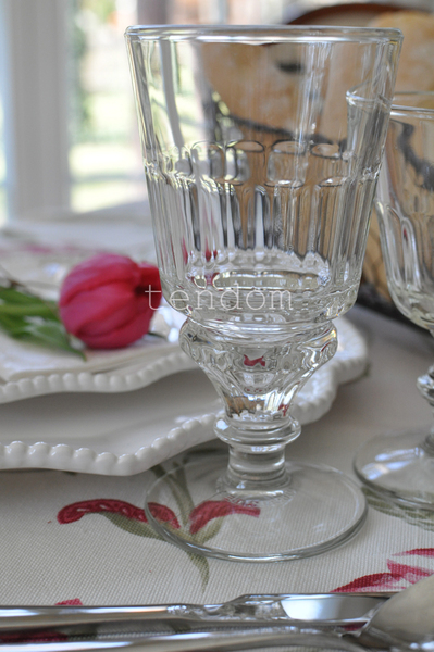 6 białych kielichów Absinthe La Rochere 300ml wys.15cm