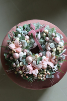 Pudrova Gwiazdka, świąteczny wianek/stroik, śr.30cm 