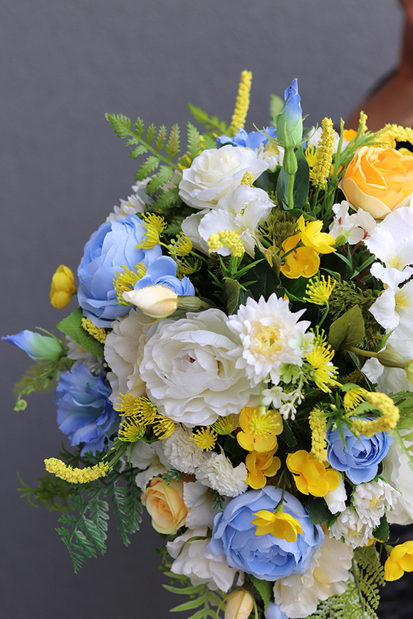  Jessina Blue, barwna wiosenna kompozycja, wym.33x49cm