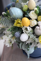 Błękitna Bajka, flowerbox wielkanocny, wys.48cm 