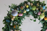 Easter Pastel, podwieszany wianek wielkanocny, śr.80cm