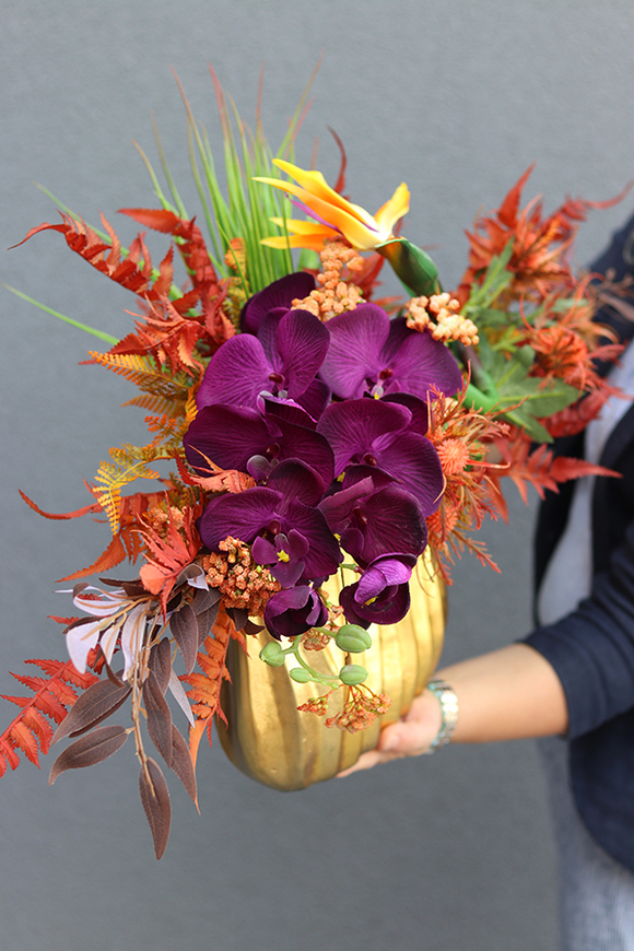 egzotyczna kompozycja ze strelicją, Derosa Mozambik, wym.46x77cm