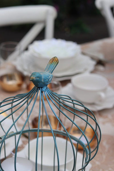 Garden Candle, dekoracyjna klatka ze świecami, wym.20.5x20.5x32cm