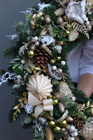 bożonarodzeniowy wianek do podwieszenia, Crista 2, śr.68cm 