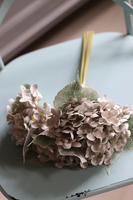 bukiet hortensji, Pastel Melody, szare, 4szt. dł.36cm